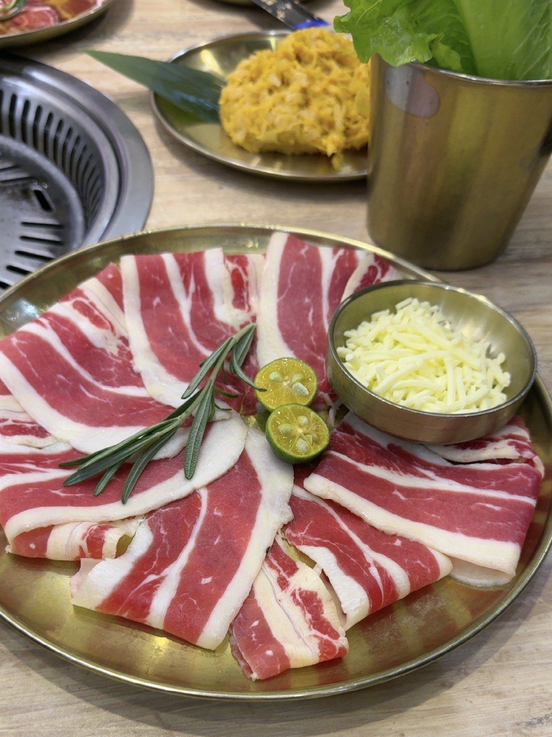 万科五楼权金城烤肉#芝士牛肉很嫩,口感好