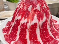 雪花牛肉-禄婶鸡煲·打边炉