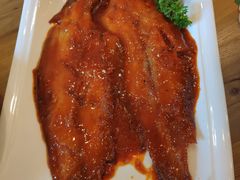 红烧比目鱼.-新兴园饺子馆(北京百子湾店)