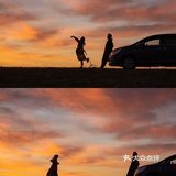 超出我预期的婚纱照，超爱的草原夕阳风[胜利][胜利][胜利]