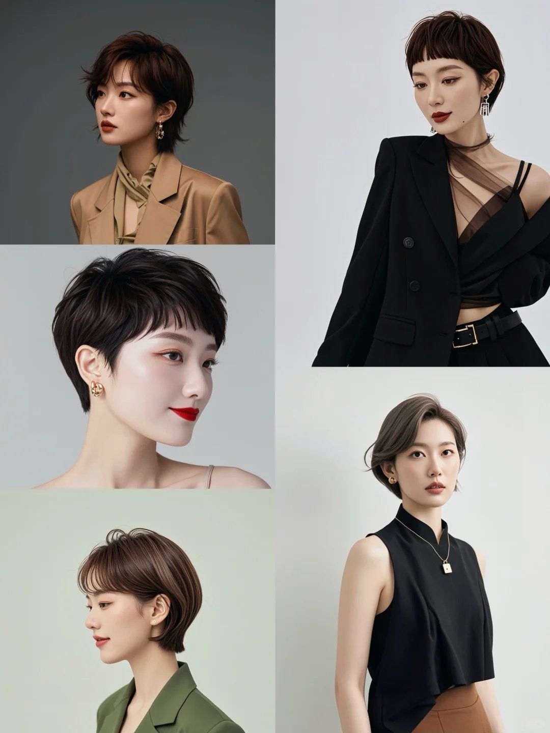 高级短发女人味