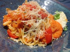 鲜茄茸大虾配马斯卡朋意大利面-BE BRIGHT KITCHEN(正佳广场店)