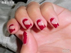 指慕坊甲油彩胶镂空创新系列-指慕坊美甲造型