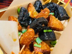 香烤墨鱼饼-沙胆彪炭炉牛杂煲(成都玉林店)