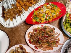 小葱拌饼子-金太阳海鲜烧烤·本地人餐厅(东纬路旗舰店)