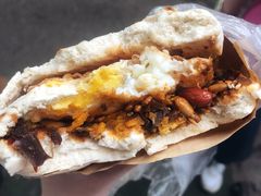 蛋菜夹馍-老马家马蓉蛋菜夹馍·腊牛肉夹馍(回民街店)