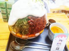 抹茶生乳かき氷-WONDER ICE 萬得冰田(建設路总店)