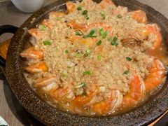 石板蒜蓉虾-小菜园新徽菜(江阴万达店)