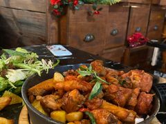 传统三杯鸡配色拉及薯条-Let's Taipei 非常烘焙(太古里店)