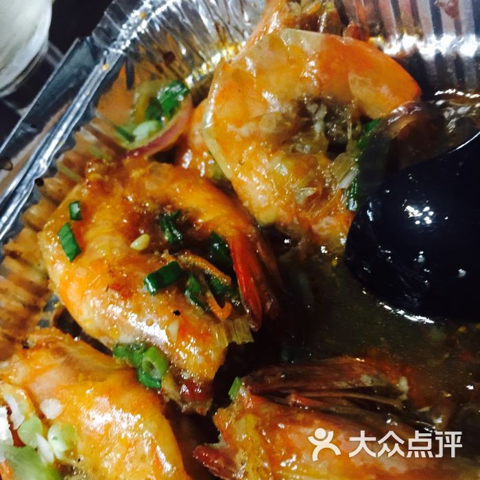 山丘小馆锡纸开背虾图片-北京烧烤-大众点评网