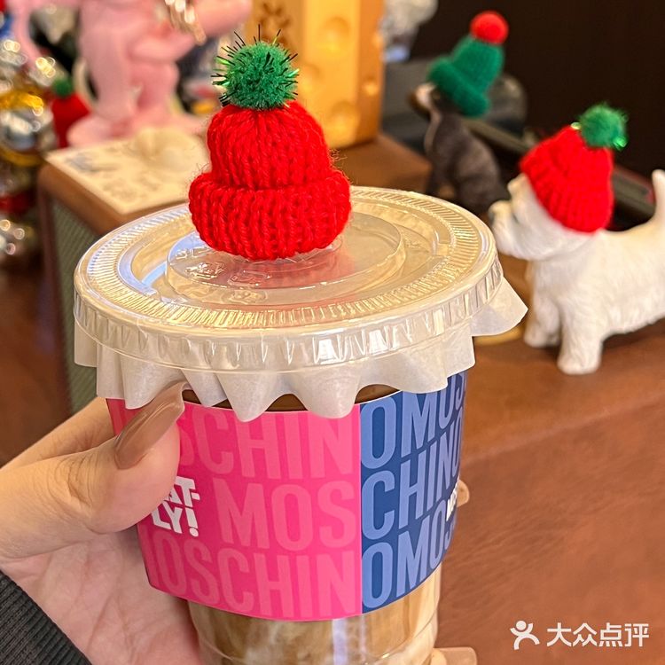 上海新绮圣诞咖啡馆🎄可可爱爱的mini圣诞帽