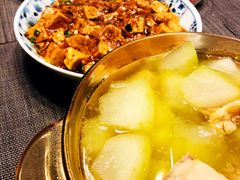 青椒炒火腿肠盖浇饭-江西炒粉瓦罐汤奉化牛肉面(邱隘镇中路店)