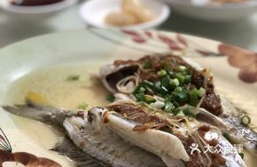 Steamed Mud Shrimp with Yellow Croaker