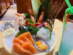 三文鱼刺身-津之港·日本料理·铁板烧