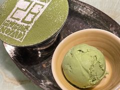 龙井提拉米苏配绿茶冰淇淋-杭州君悦酒店·湖滨28中餐厅