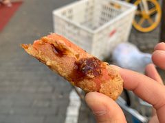 面拖火腿肠-阿婆油墩子(五里桥路188弄小区店)