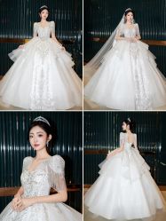 点击看大图 -艾拉·女王婚纱礼服馆