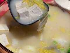 鸡汤小白菜煮榆林豆腐-西贝(宝乐汇店)