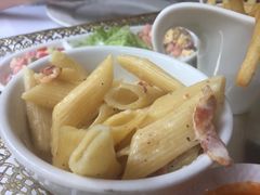 烟肉炒通心粉-火车头法国西餐厅
