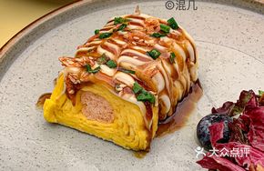 Shanghai-Style Fresh Shrimp Thick Omelette