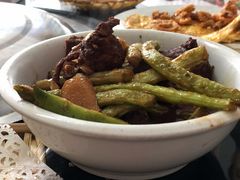 排骨炖豆角-姥家大锅台水库渔家