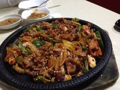 鱿鱼炒五花肉-郑阿姨的家·이모네·韩料&烤肉(武川路店)