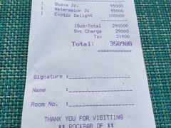 账单-Rock Bar Bali(Bali)
