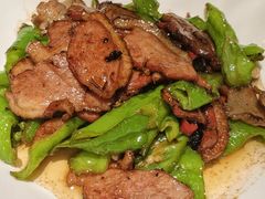 青椒炒鸭脯肉-粗茶淡饭·隐庐私厨(东亭店)