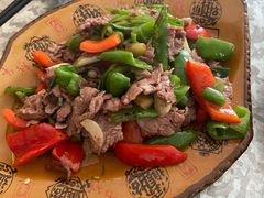 双椒炒牛肉-林妹妹火锅店