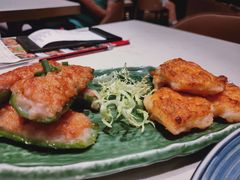 鱼饼拼酿尖椒-常来小聚·广州非遗传承餐厅(高德置地店)