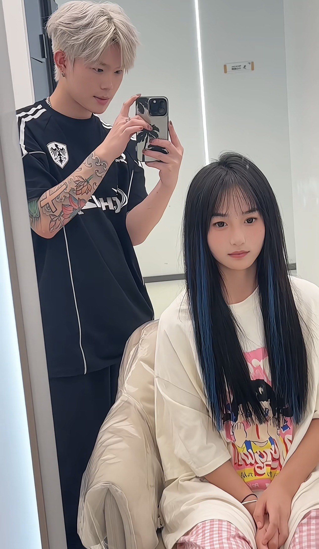 看不出来是接的头发吧