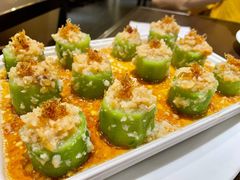 蒜蓉瑶柱蒸丝瓜-有璟阁港式餐厅(国贸商城店)