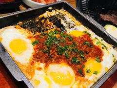 铁板鸡蛋-梅梅家的烤肉店(槐北路店)