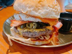 火烤墨西哥鲜椒牛肉汉堡-魏斯理汉堡(西安沣东吾悦店)