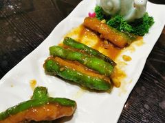 虾仁美人蕉-夜宴江景餐厅