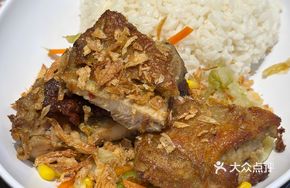 Ginger Scallion Soy Sauce Lemongrass Chicken Rice Bowl
