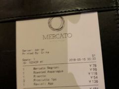 账单-Mercato莫卡多露台餐厅与酒吧(K11店)