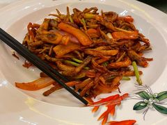 茶樹菇炒蟶乾-富黎华海鲜大酒楼(正大广场店)