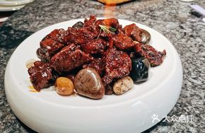 Beef Cubes in Red Wine