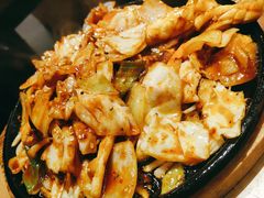 铁板鱿鱼五花-炭恋火炉烤肉(凌云一街坊店)