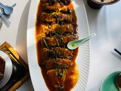 榛蘑烧踏板鱼-止观小馆·辽河口渔家菜(王府井店)