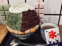抹茶生乳かき氷-WONDER ICE 萬得冰田(建設路总店)