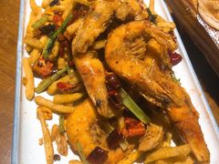 香辣薯条虾-95号酱骨·一块豆腐(展春园西路店)