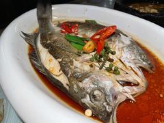 葱椒鲈鱼-绿茶餐厅(成都大悦城店)