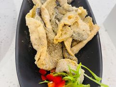 网红小吃炸鱼皮-鱼酷活鱼烤鱼(中联广场店)