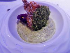 香草燕麦粥配酥炸牛蛙腿-上海兴国宾馆香樟园西餐厅
