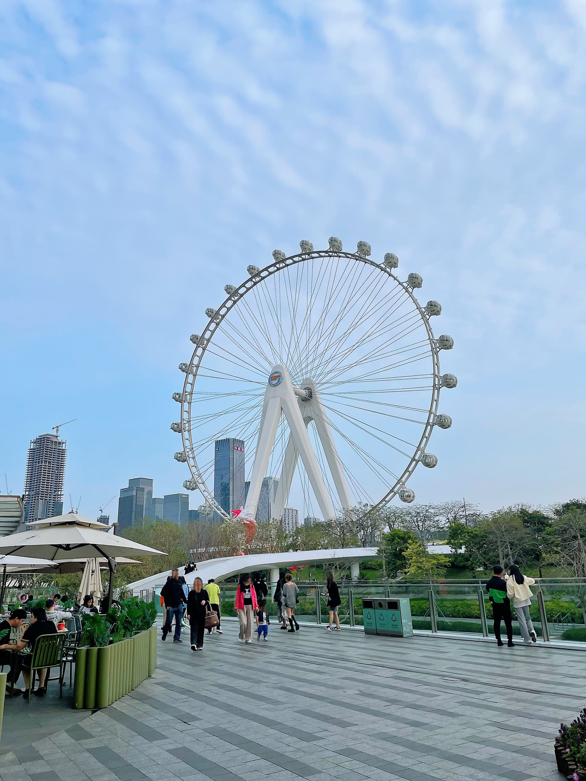 深圳临海地铁站摩天轮图片