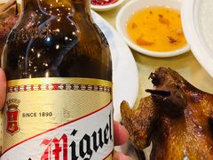 猪颈肉炒豌豆-沙田新强记烧鹅海鲜酒家