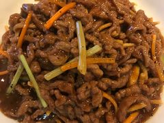 撒子牛肉丝-刘胖子家常菜·蹄花焖藕(中南店)