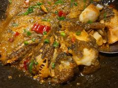 锅烧深海碟鱼头-大份-开海·红岛海鲜虾水饺(石老人店)